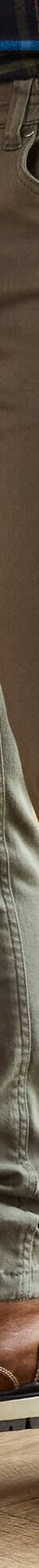 Pantalon droit 5 poches twill coton extensible (kaki) Pantalon droit 5 poches twill coton extensible (kaki)
